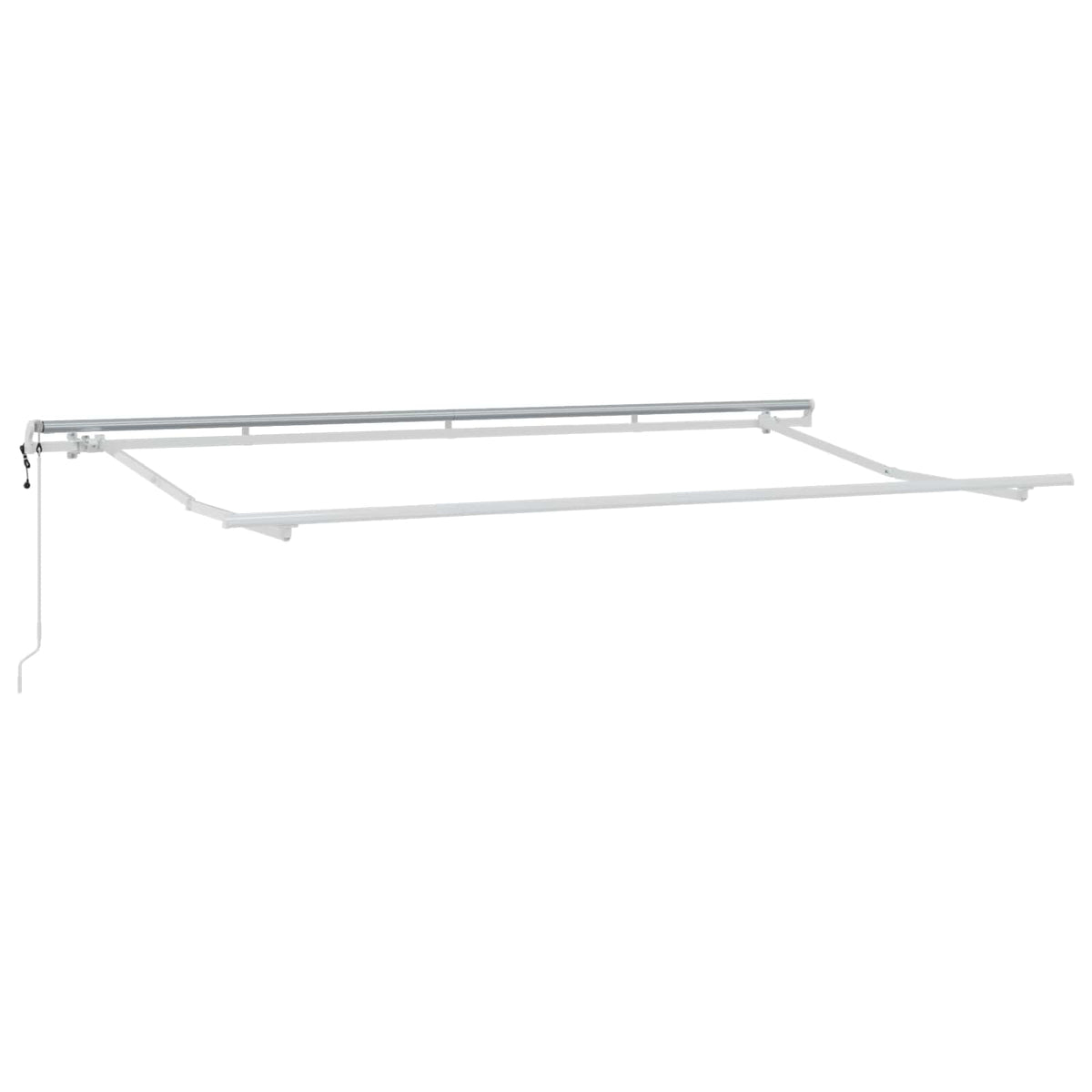 Vidaxl uitschuifbare luifel crème 400 x 200 cm polyester en aluminium