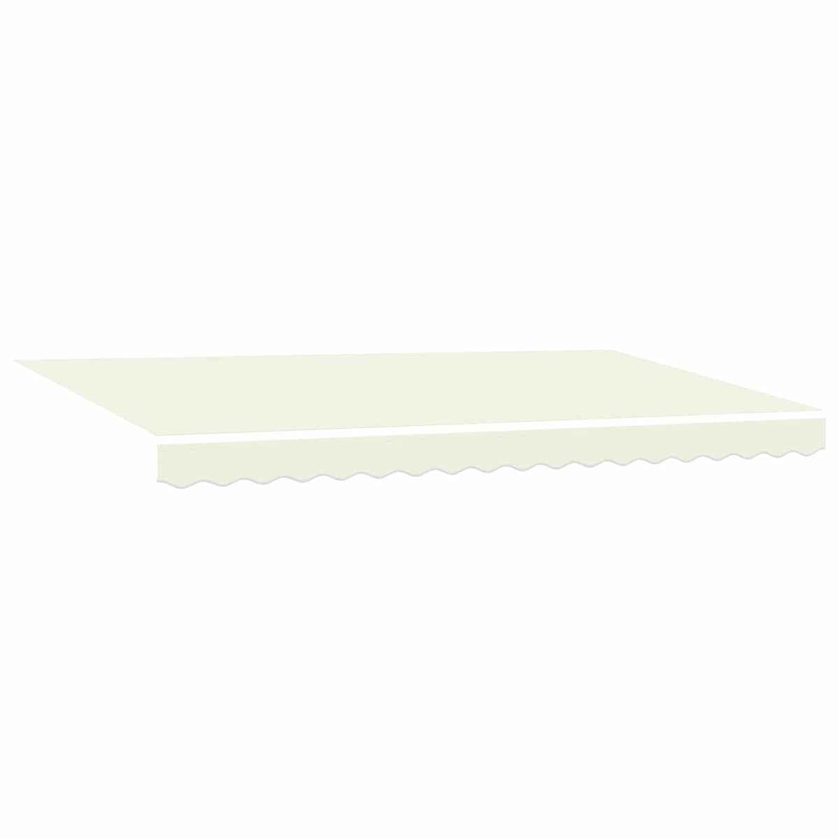 Vidaxl uitschuifbare luifel crème 400 x 200 cm polyester en aluminium