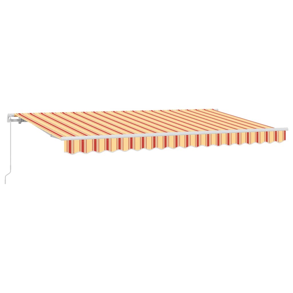 Vidaxl inklapbaar zonnescherm geel 400 x 200 cm stof