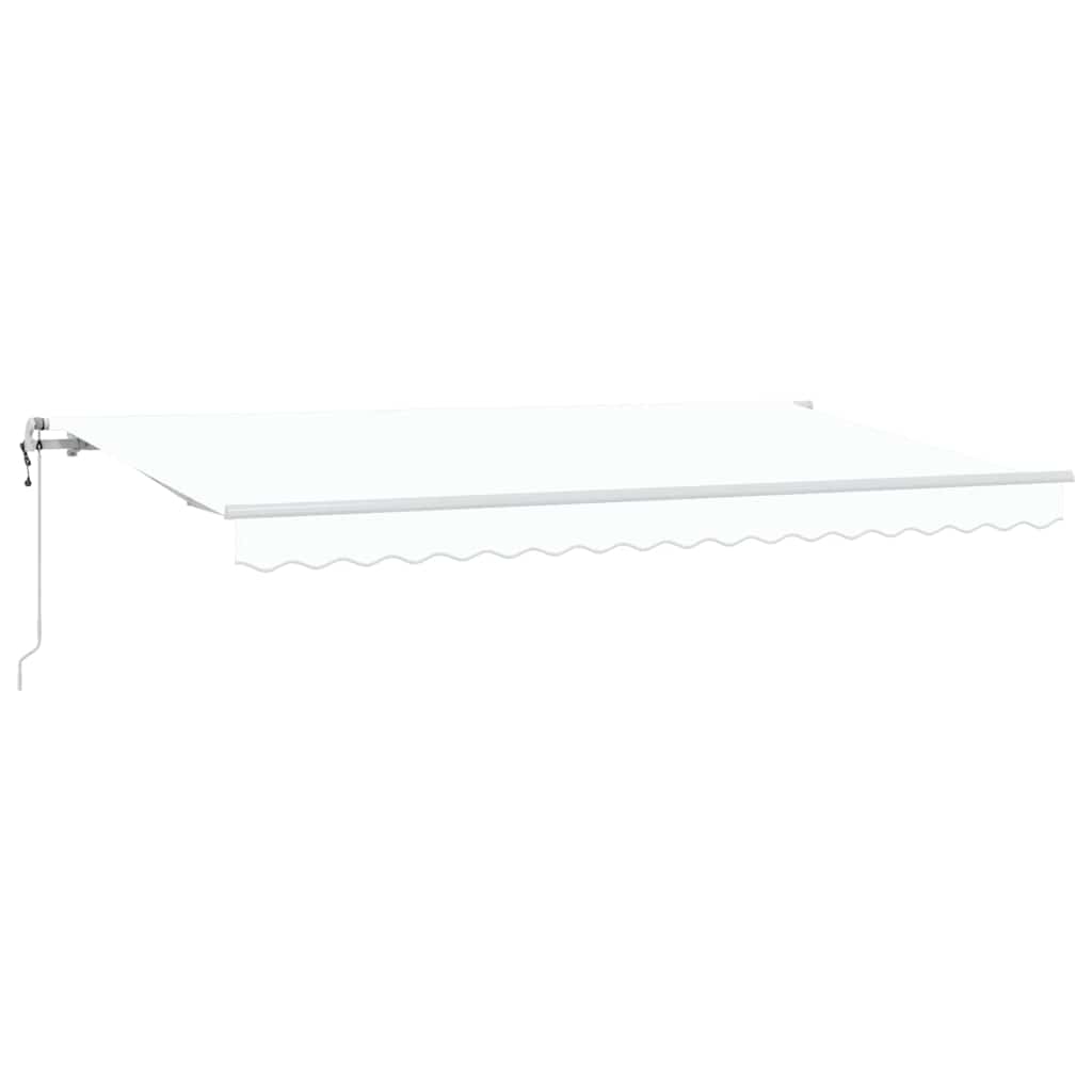 Vidaxl inklapbaar zonnescherm wit 400 x 200 cm stof