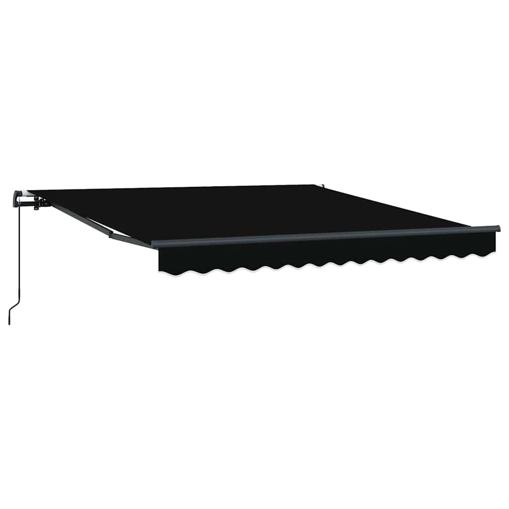 Vidaxl inklapbaar zonnescherm zwart 300 x 250 cm polyester en staal
