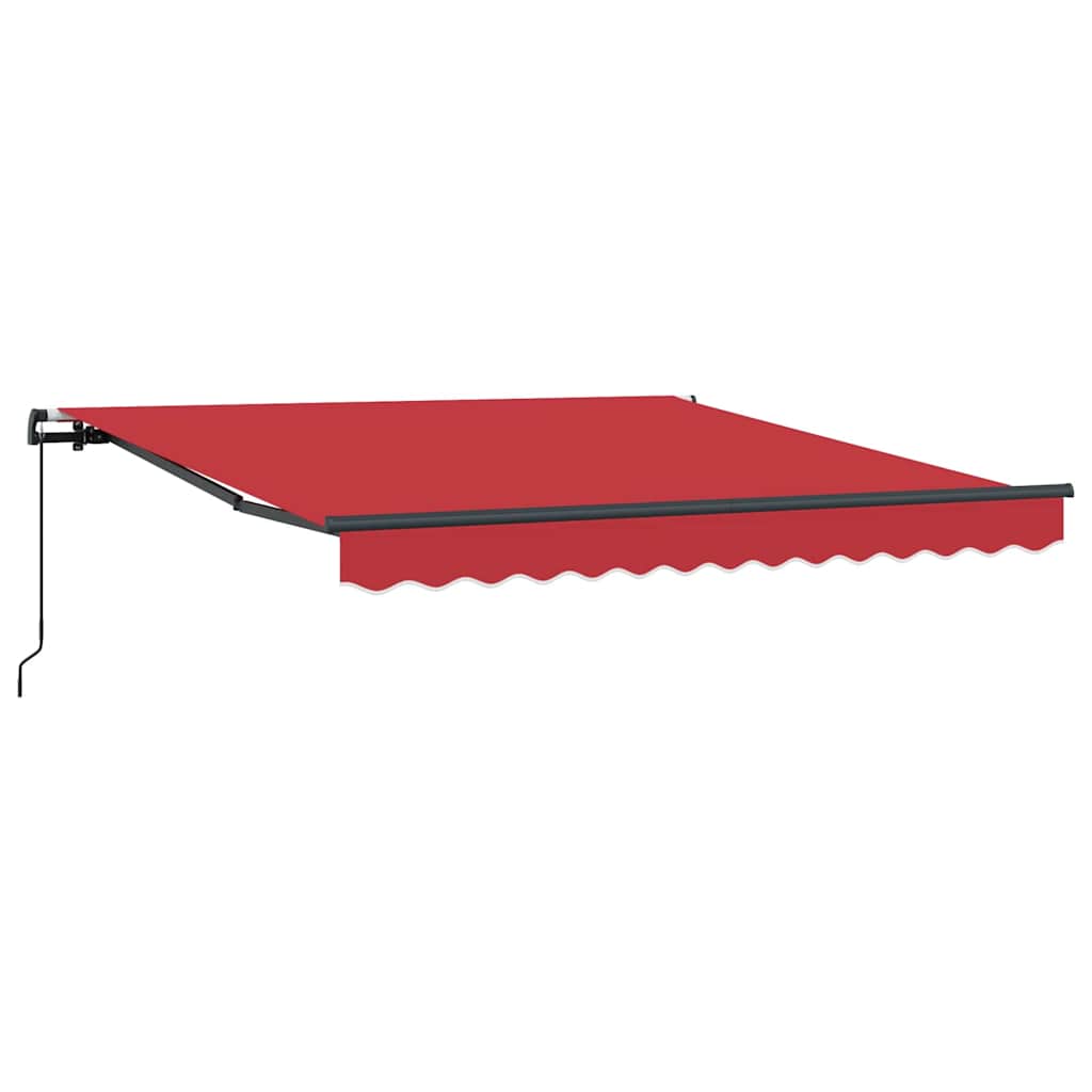Vidaxl inklapbaar zonnescherm rood 300 x 250 cm polyester en staal