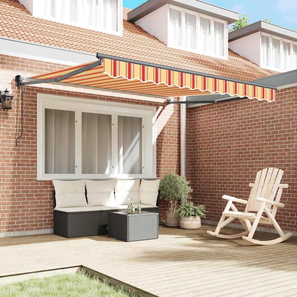 Vidaxl markies geel en oranje 350 x 250 x 165 cm polyester