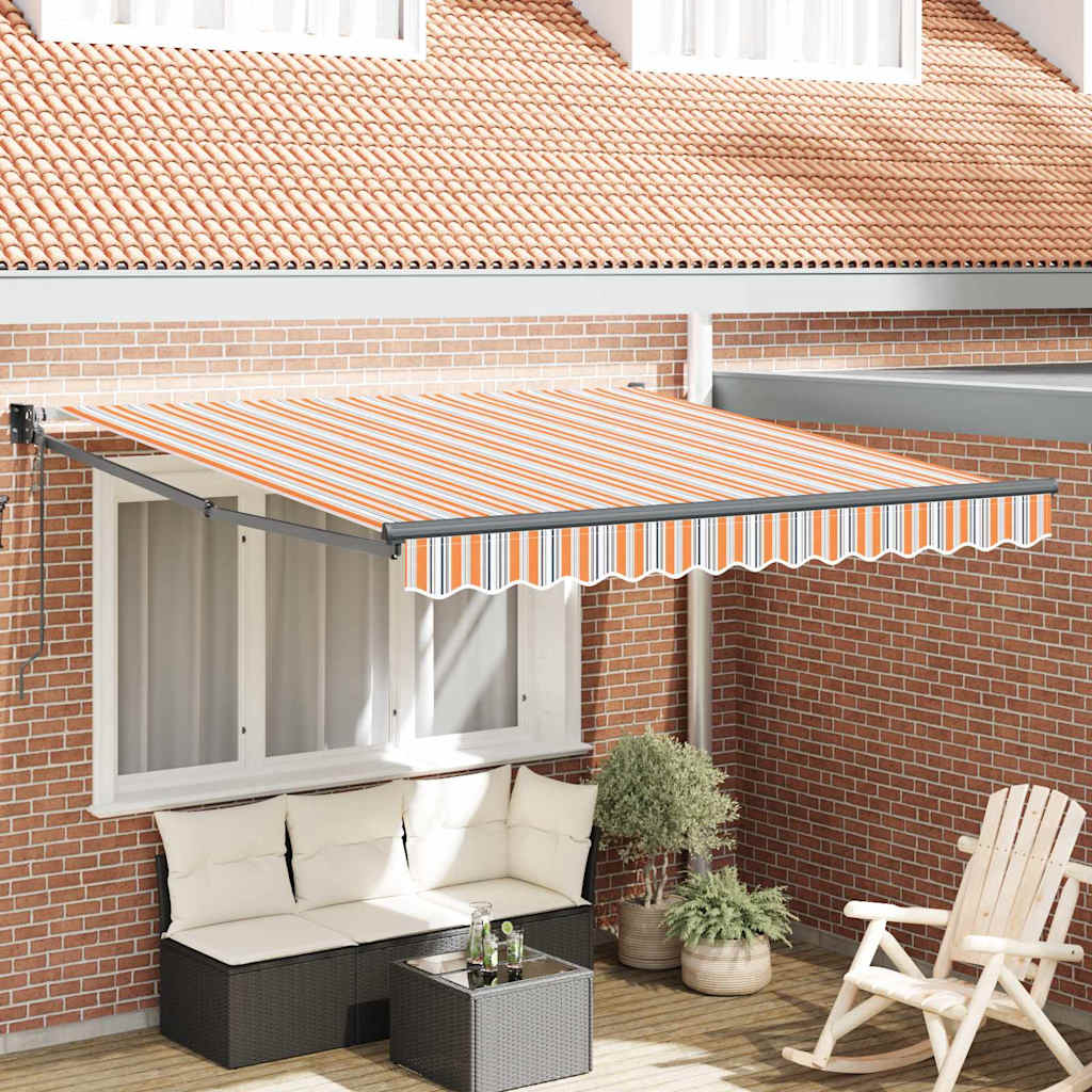 Vidaxl inklapbaar zonnescherm multikleur 350 x 250 cm
