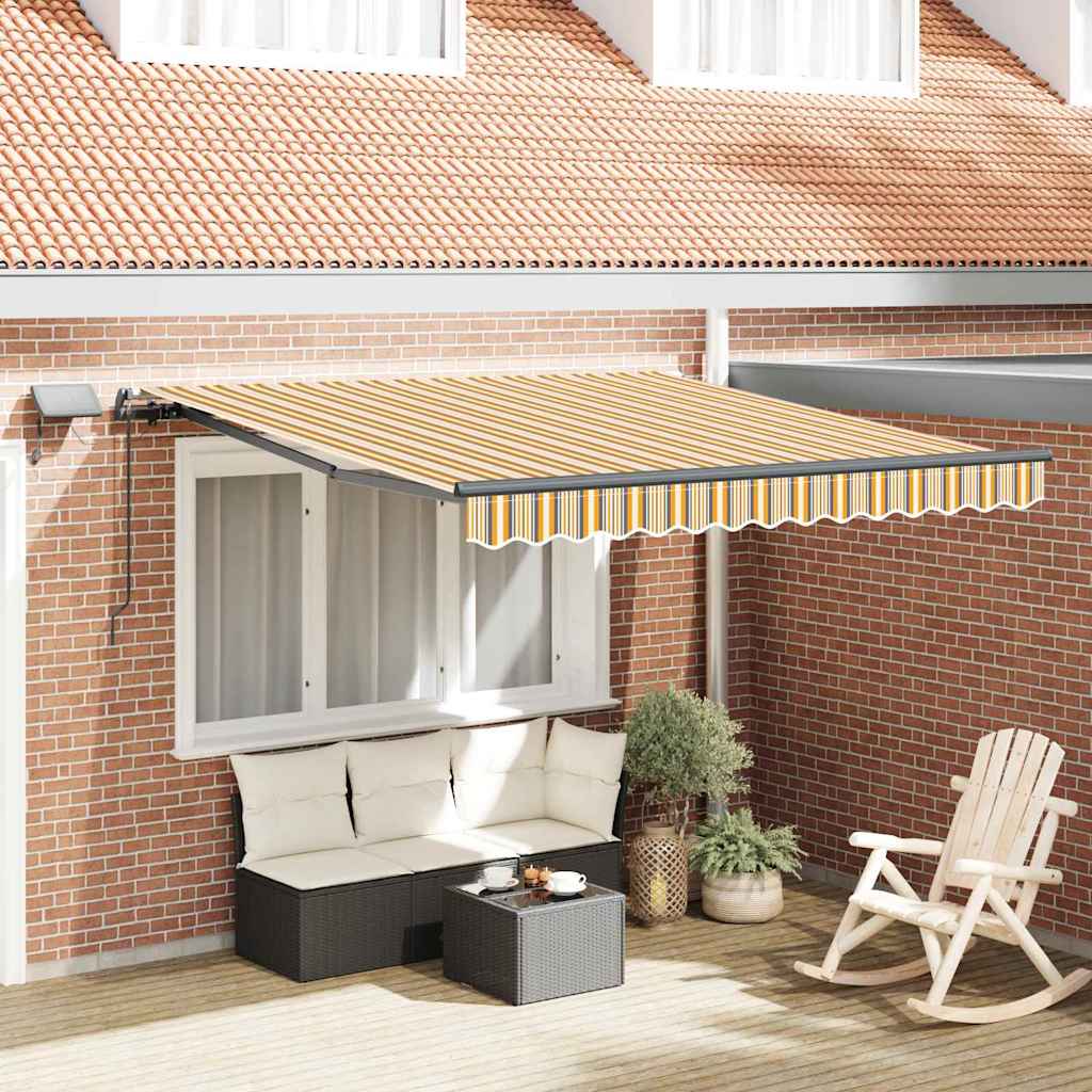 Vidaxl inklapbaar zonnescherm multikleur 350 x 250 cm stof