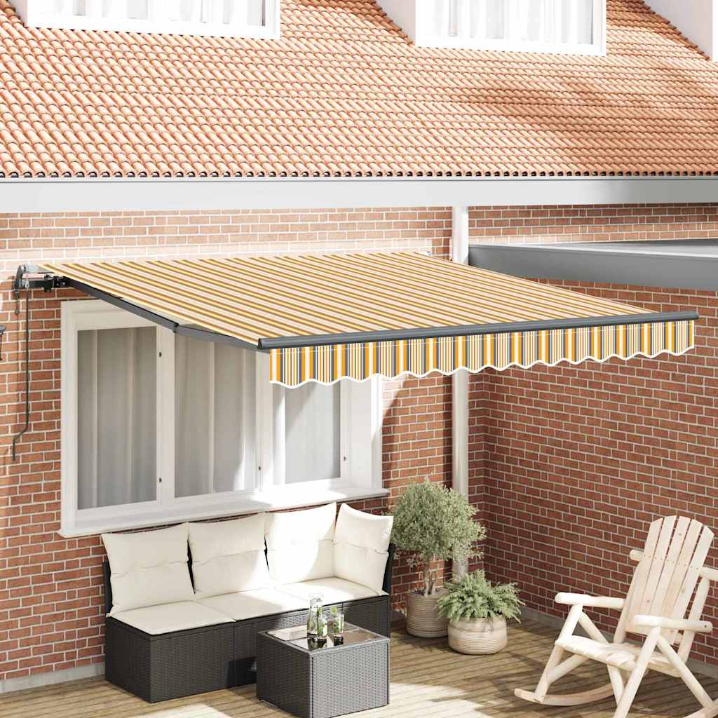Vidaxl inklapbaar zonnescherm multikleur 350 x 250 cm