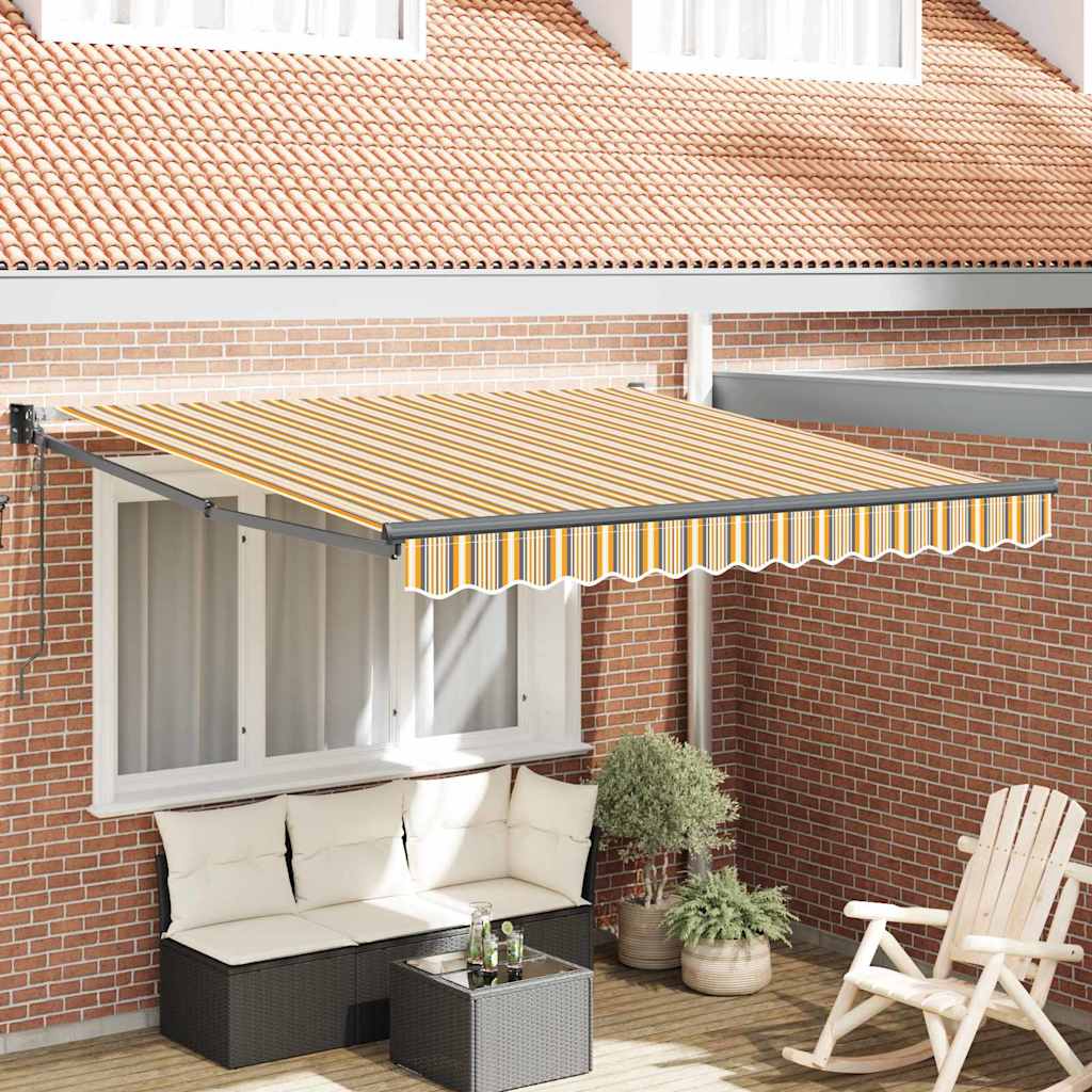 Vidaxl inklapbaar zonnescherm multikleur 350 x 250 cm