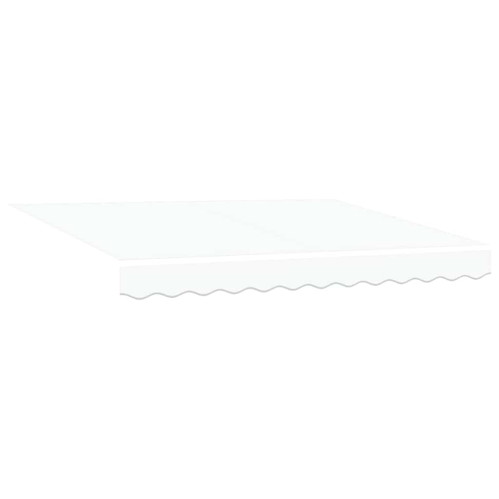 Vidaxl uitschuifbare luifel wit 350 x 250 cm polyester en metaal