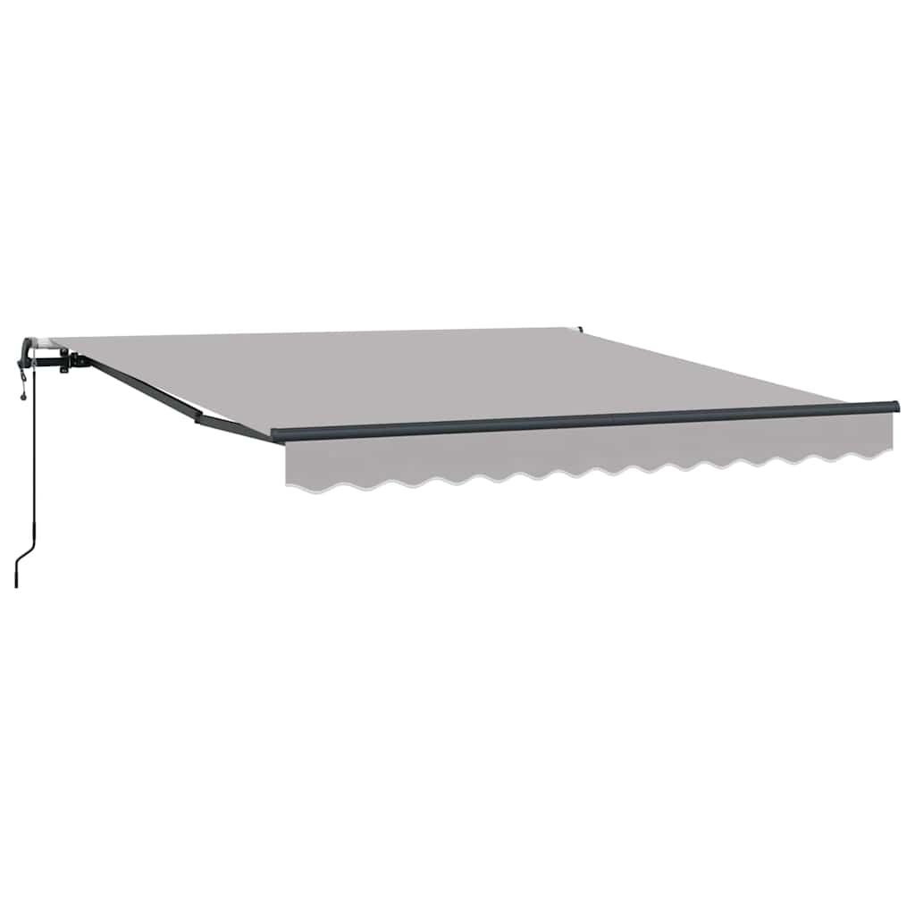 Vidaxl inklapbaar zonnescherm lichtgrijs 350 x 250 cm