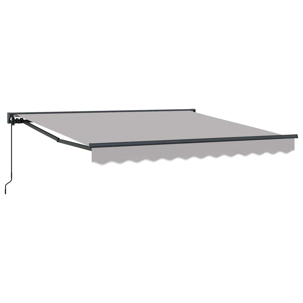 Vidaxl inklapbaar zonnescherm lichtgrijs 350 x 250 cm