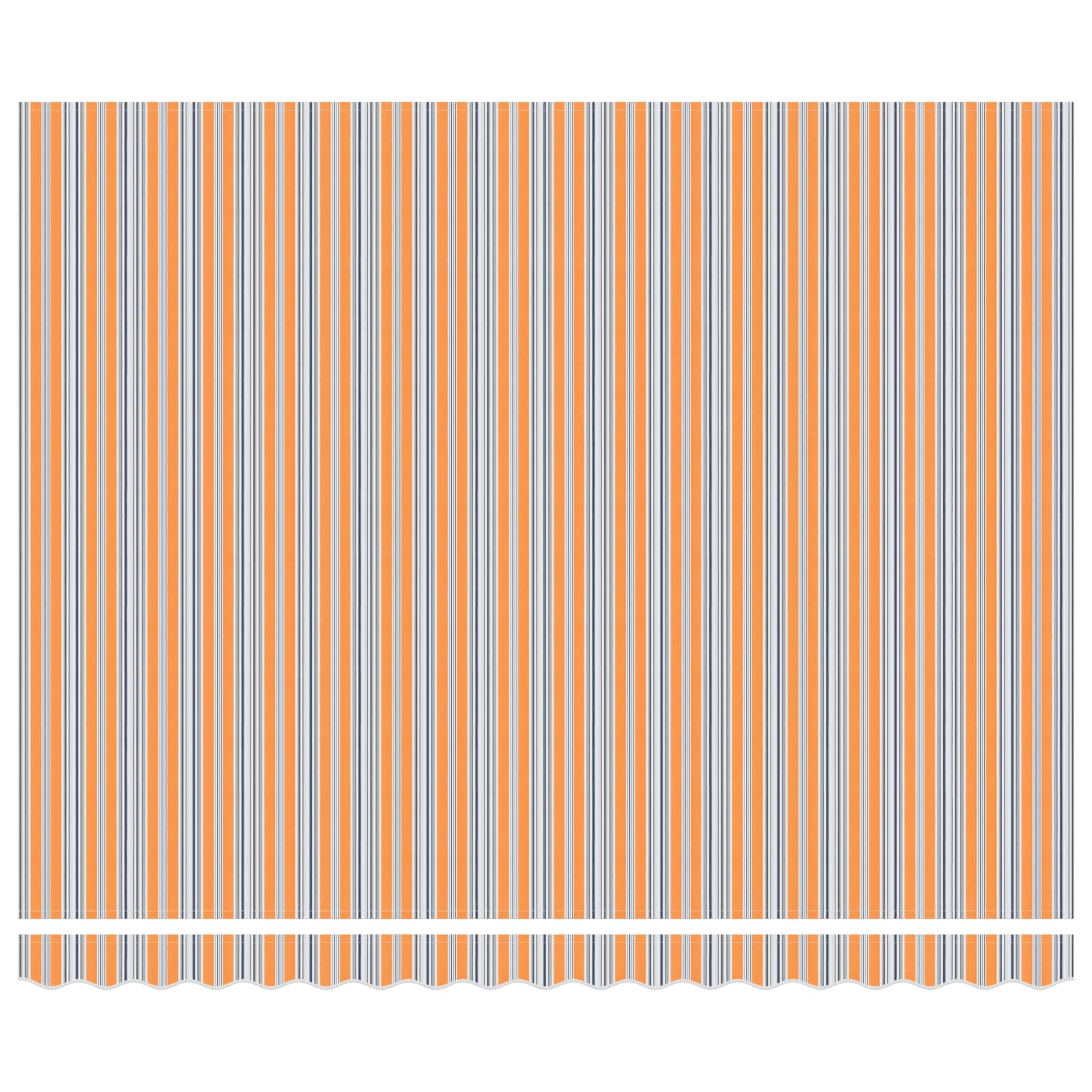 Vidaxl inklapbaar zonnescherm blauw en oranje 400 × 300 cm