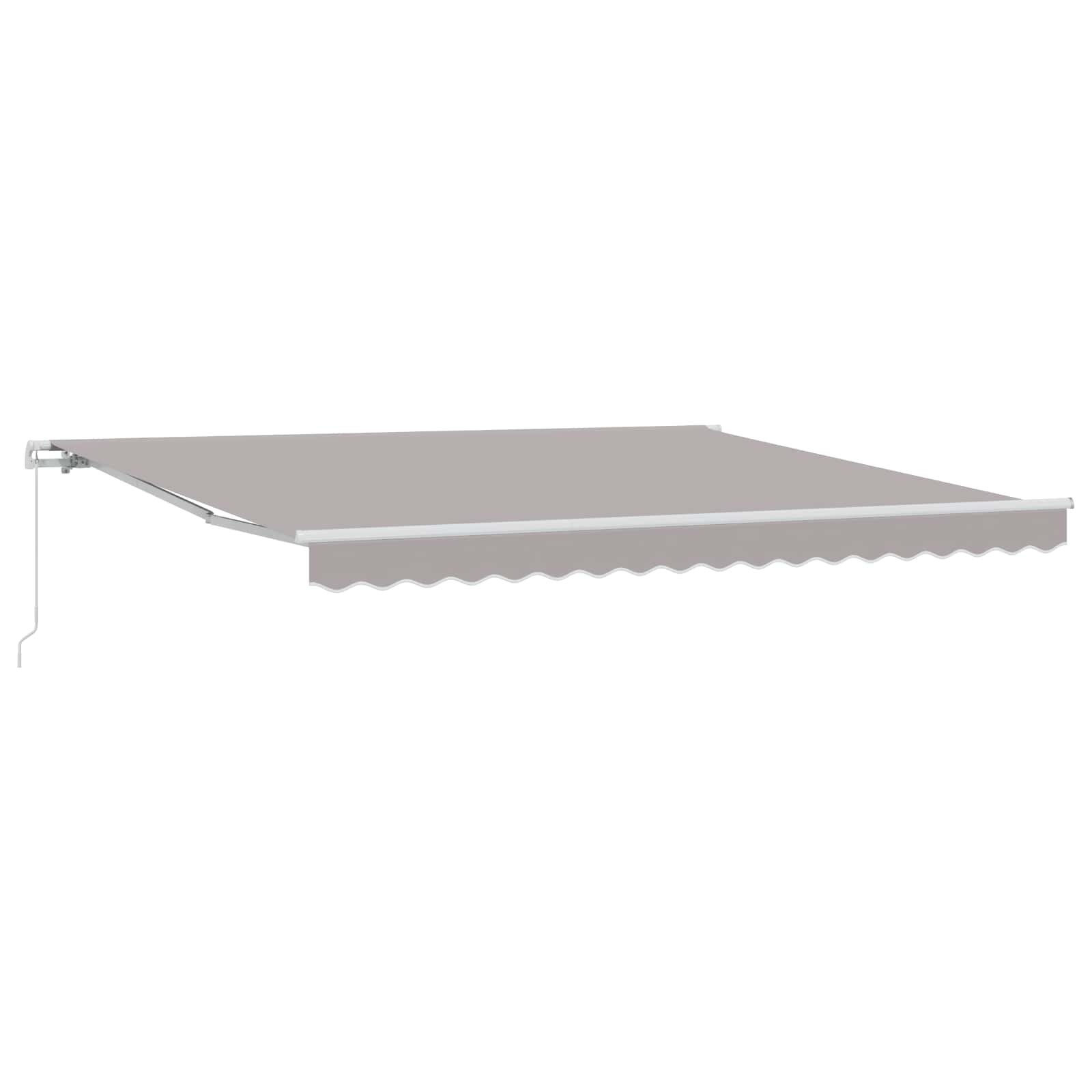 Vidaxl inklapbaar zonnescherm lichtgrijs 400 × 300 cm