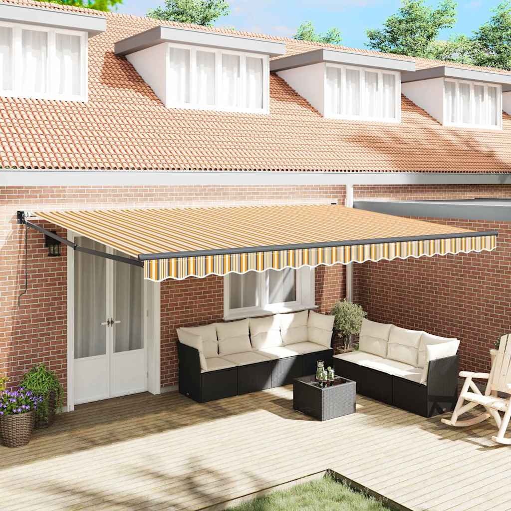 Vidaxl markies multikleur 500 x 300 x 165 cm polyester en metaal