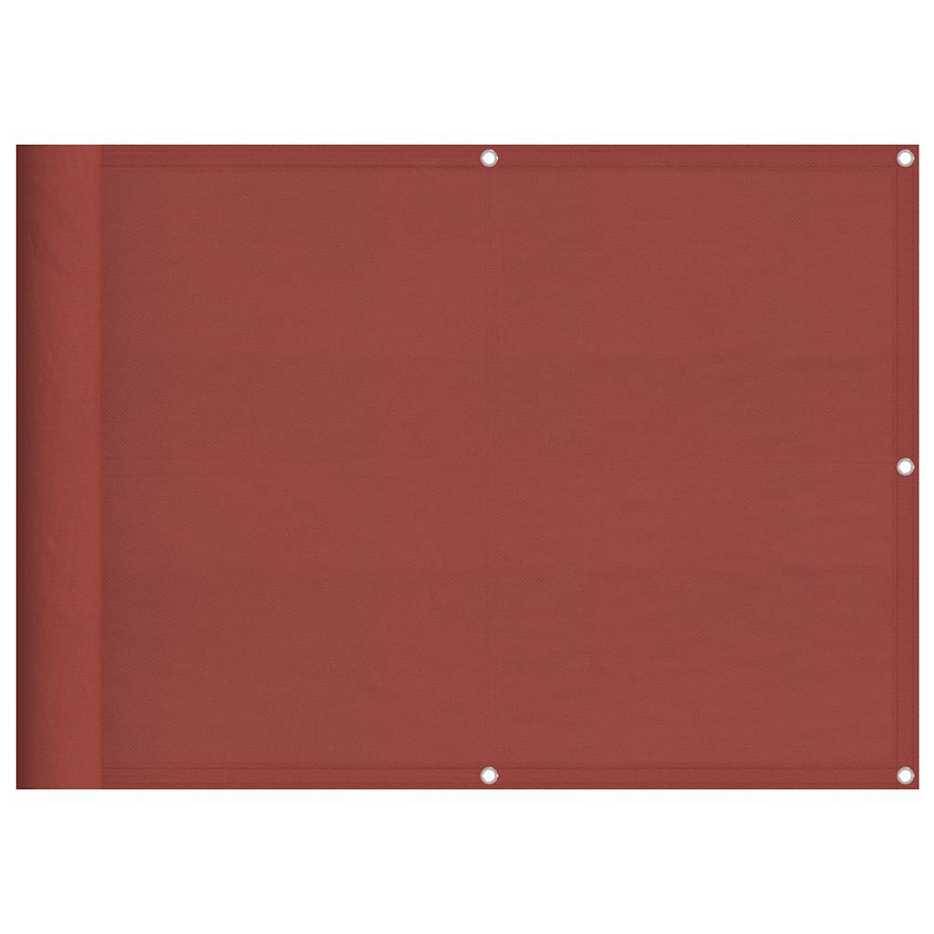 Vidaxl balkonscherm terracotta 75x700 cm 100% polyester oxford
