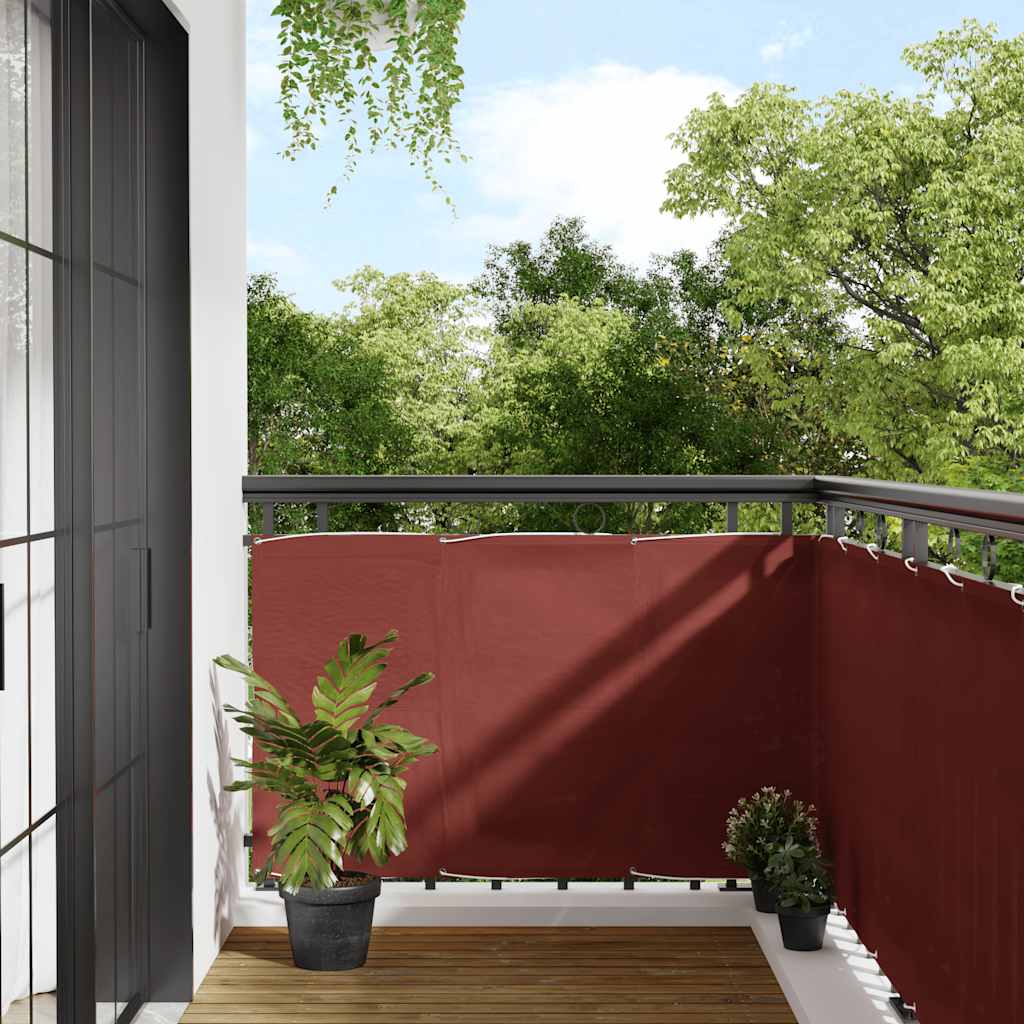 Vidaxl balkonscherm terracotta 90x1000 cm 100% polyester oxford