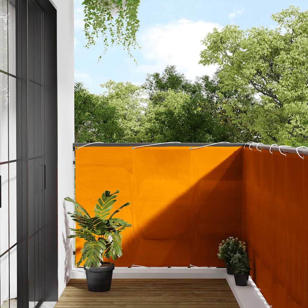 Vidaxl balkonscherm oranje 120x800 cm 100% polyester oxford