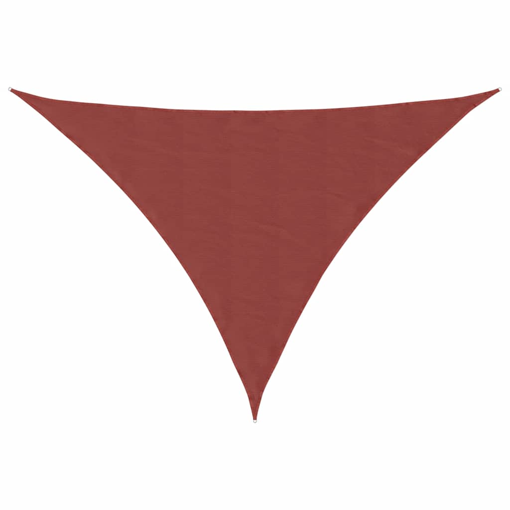 Vidaxl zonneschermzeil terracotta 7x5x5 m 100% polyester oxford