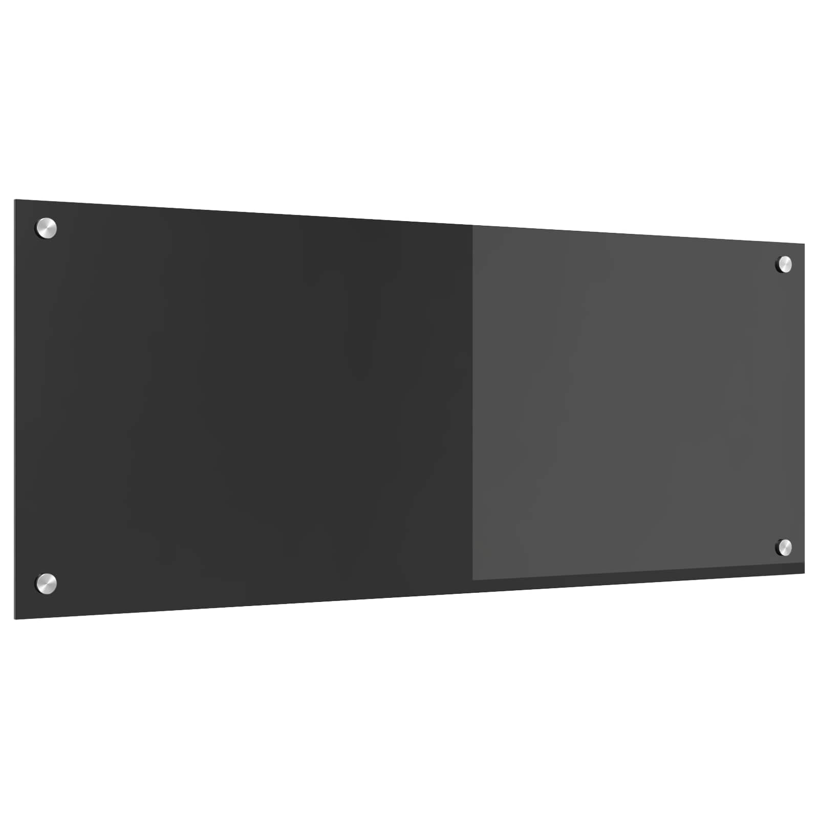 Vidaxl keuken spatscherm donkergrijs 100 x 40 cm gehard glas