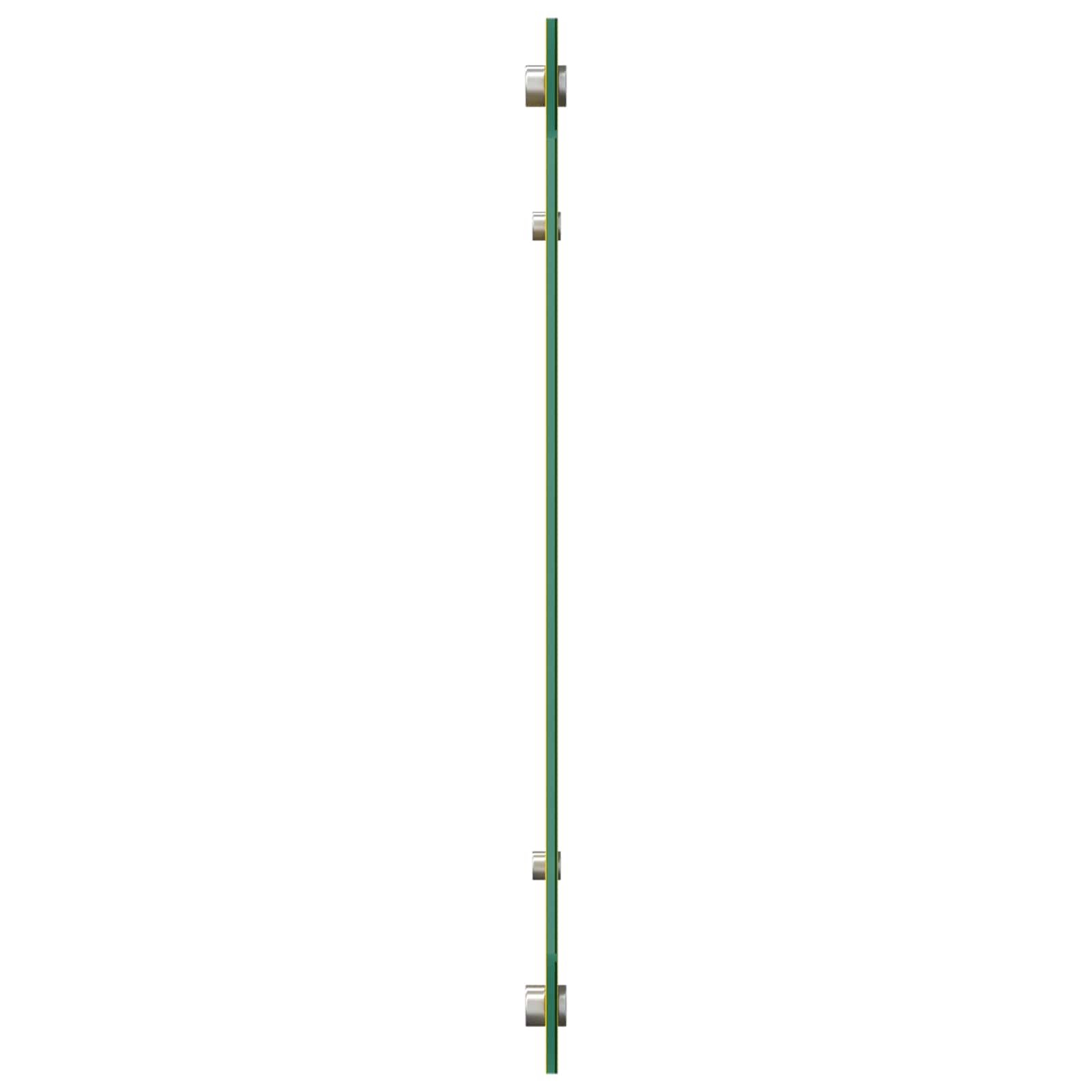 Vidaxl keuken spatscherm geel 100 x 50 cm gehard glas