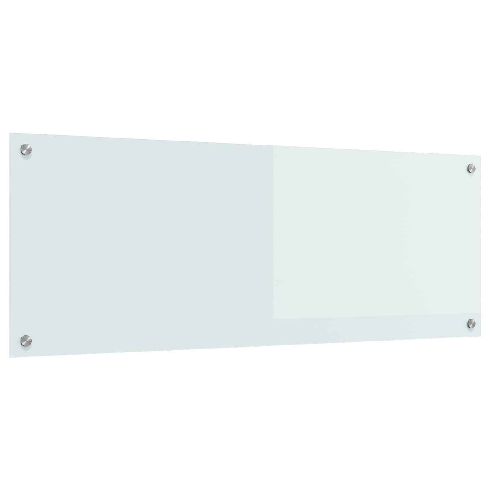 Vidaxl keuken spatscherm wit 110 x 40 cm gehard glas