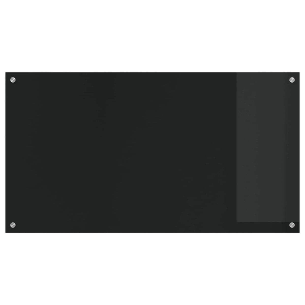 Vidaxl keukenachterwand zwart 110 x 60 cm gehard glas