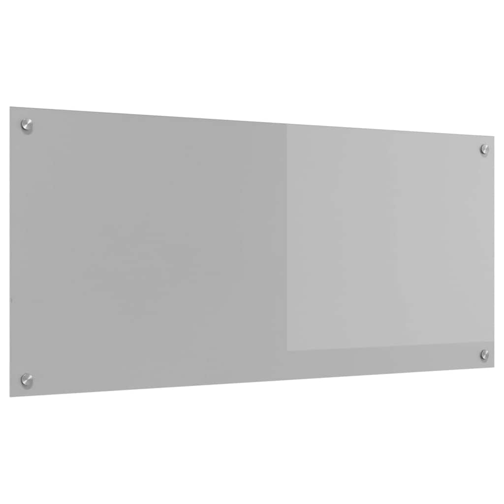 Vidaxl keukenachterwand lichtgrijs 110 x 50 cm gehard glas