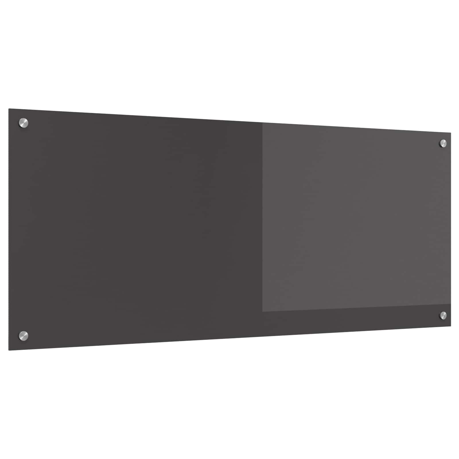 Vidaxl keuken spatscherm donkergrijs 120 x 50 cm gehard glas