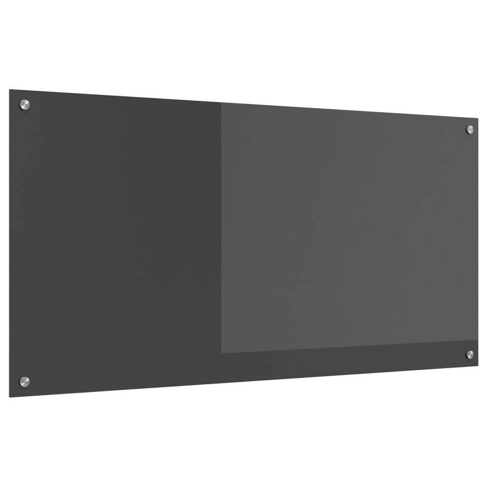 Vidaxl keuken spatscherm donkergrijs 120 x 60 cm gehard glas