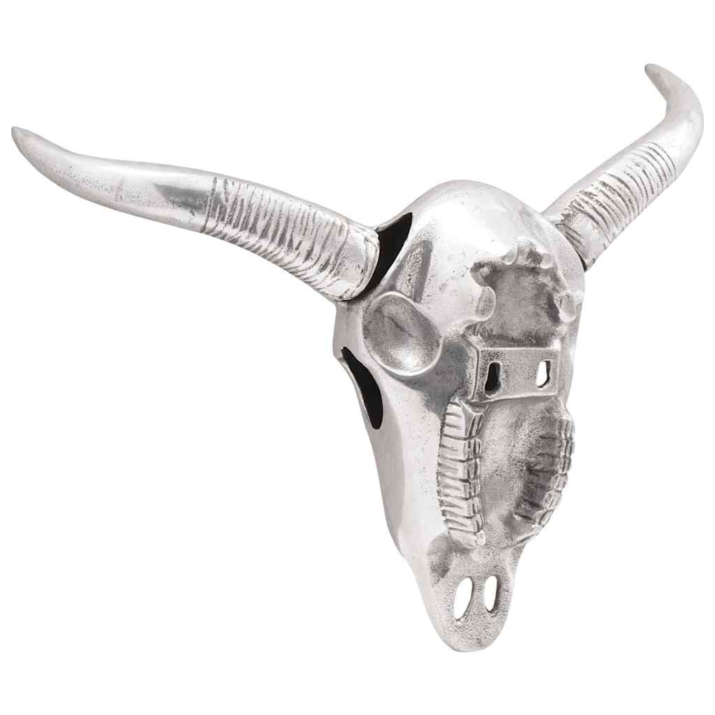 Vidaxl bullschedel zilver 49 x 10 x 36 cm aluminium