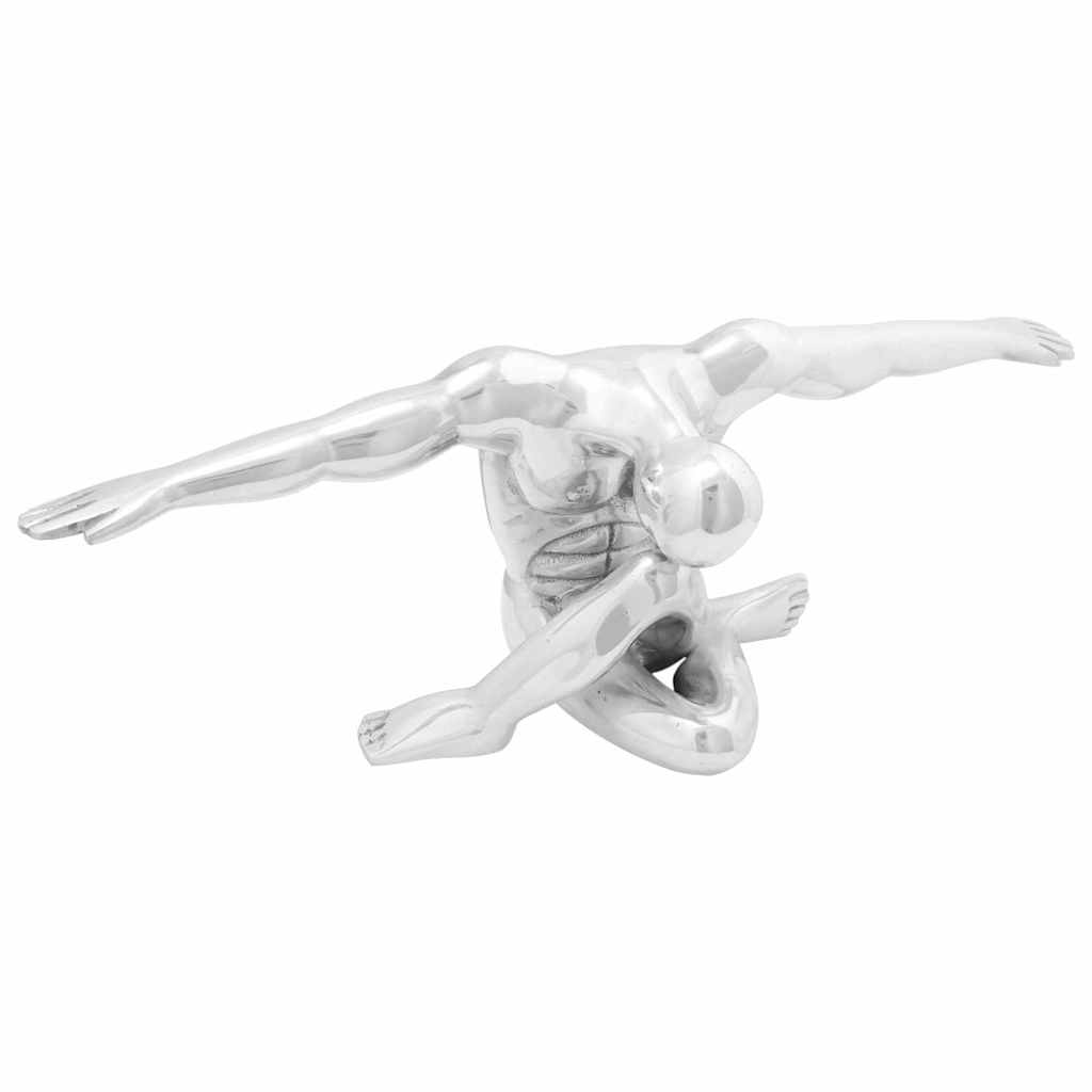 Vidaxl sculptuur zilver 63 x 20 x 22 cm aluminium