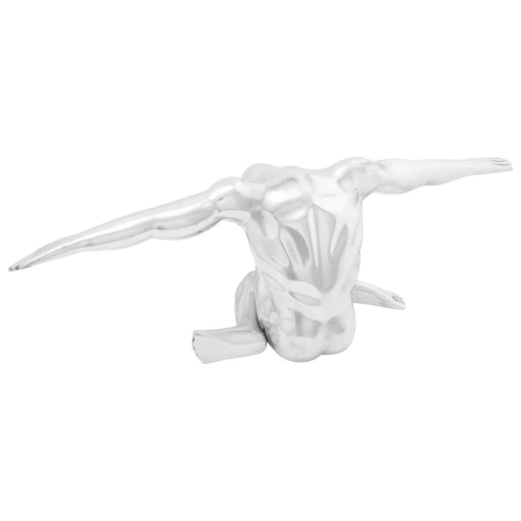 Vidaxl sculptuur zilver 63 x 20 x 22 cm aluminium