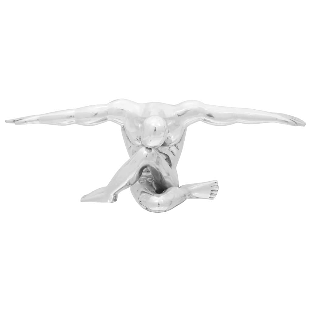 Vidaxl sculptuur zilver 63 x 20 x 22 cm aluminium
