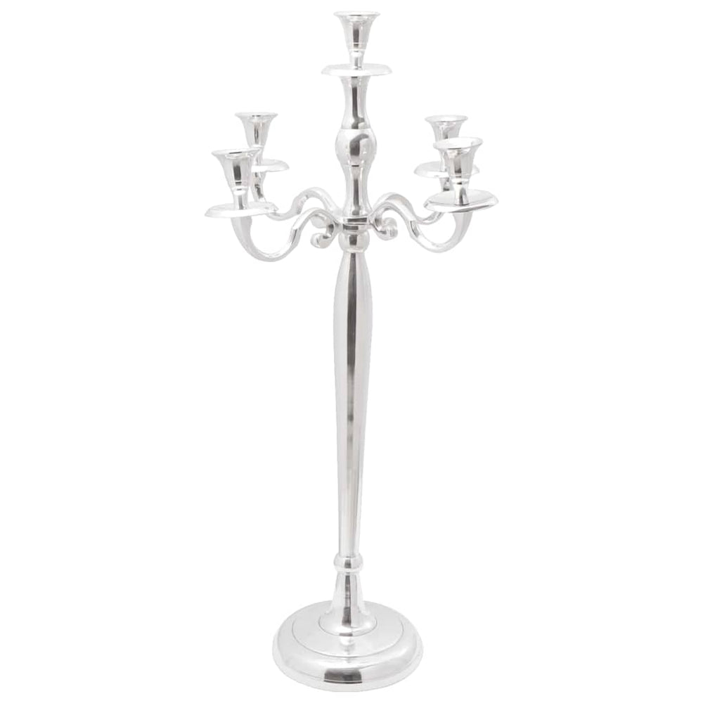 Vidaxl kaarsenhouder zilver 32 x 32 x 79,5 cm aluminium