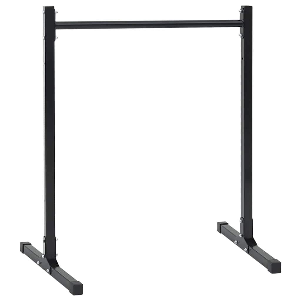 Vidaxl dip station 2 st zwart 55 x 90 x 104.5 cm gepoedercoat staal