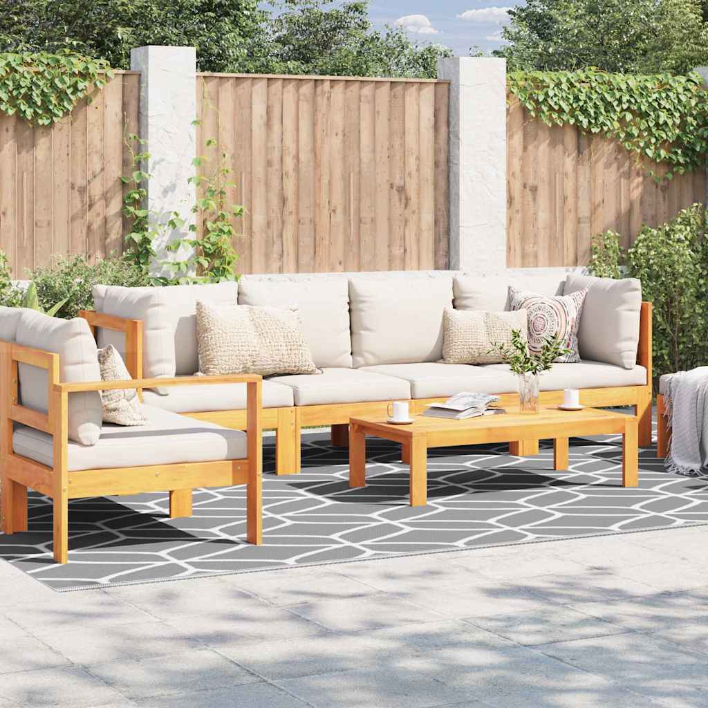 Vidaxl buitentapijt arakil grijs en wit 400 x 250 cm 50% polypropyleen