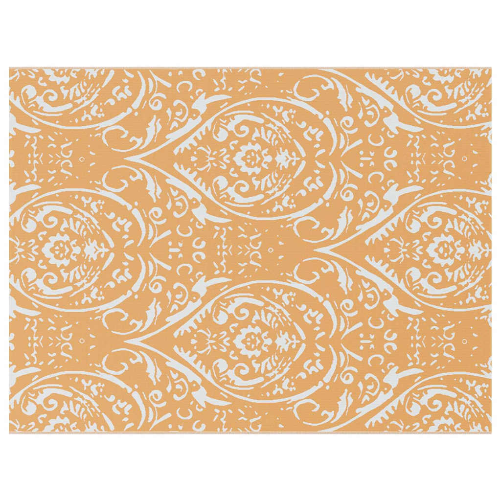 Vidaxl buitentapijt jacobean arakil oranje en wit 400 × 300 cm