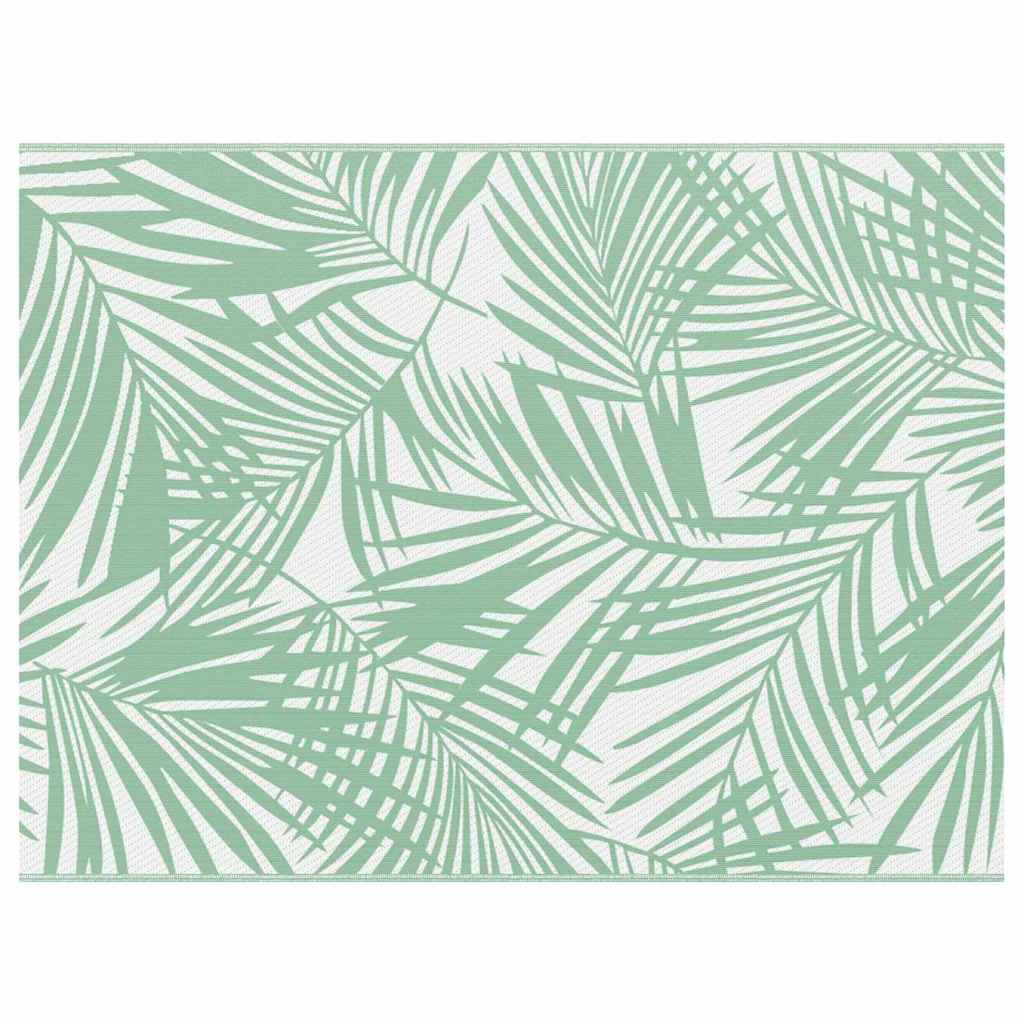 Vidaxl buitentapijt arakil groen en wit 400 × 300 cm 50% polypropyleen