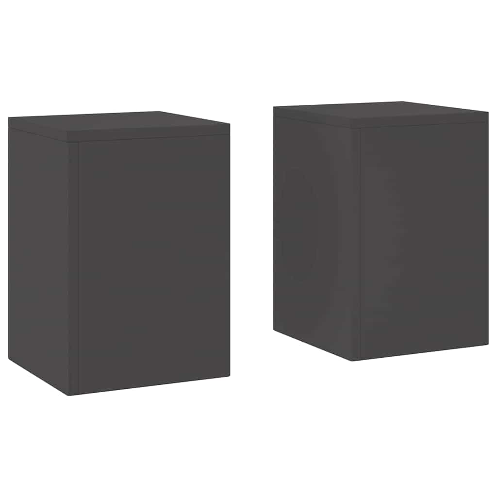 Vidaxl plantenstandaard 2 pcs zwart 24 x 24 x 35 cm staal
