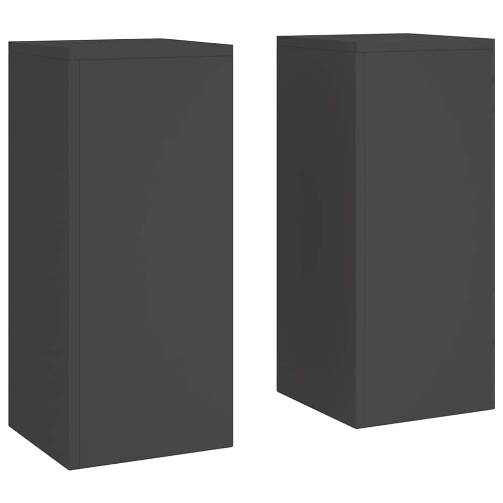Vidaxl plantenstandaard 2 pcs zwart 24 x 24 x 55 cm staal