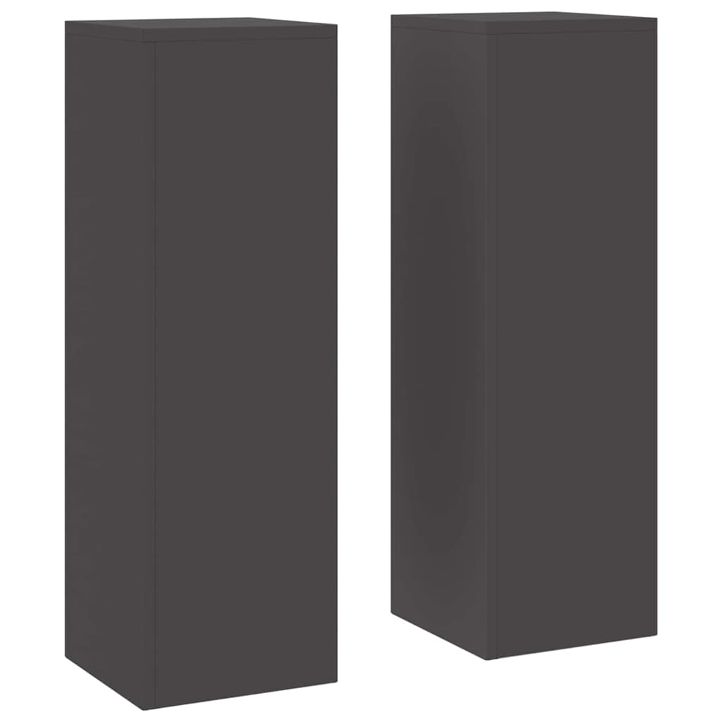 Vidaxl plantenstandaard 2 pcs zwart 24 x 24 x 75 cm staal