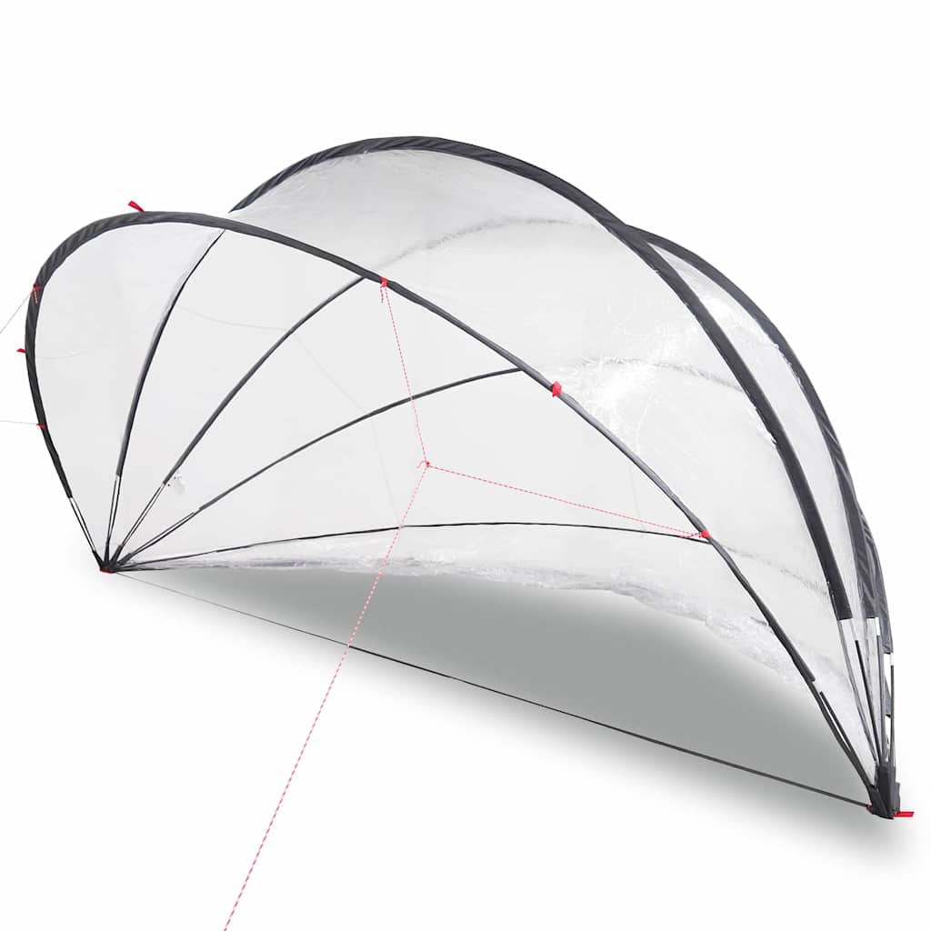 Vidaxl pooldome doorzichtig 472 x 460 x 229 cm pvc