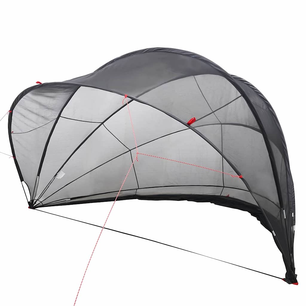 Vidaxl pooldome zwart 500 x 500 x 236 cm 185t polyester met pu-coating