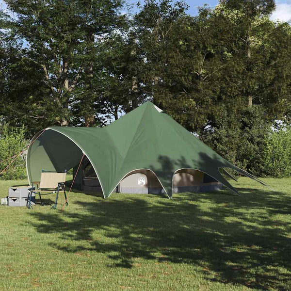 Vidaxl teepee tent 5-person 5-persoons groen en grijs
