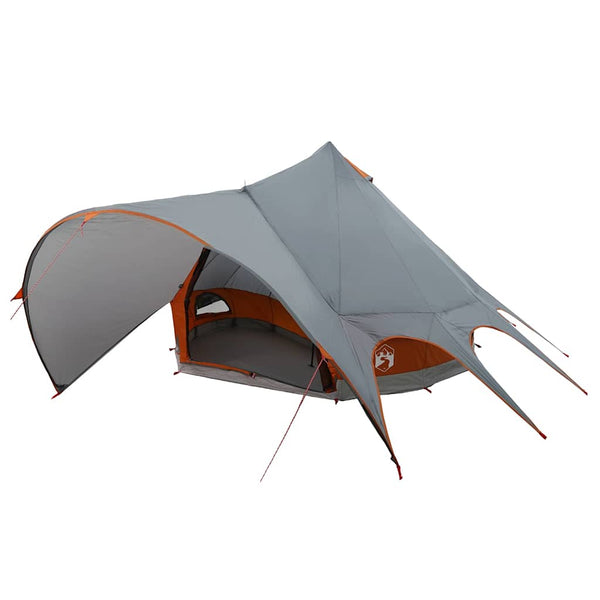 Vidaxl teepee tent 5-person 5-persoons grijs en oranje