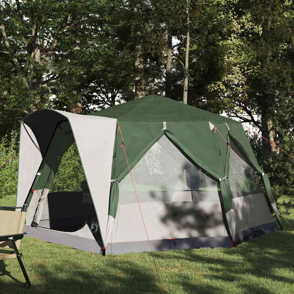 Vidaxl cabine tent 5-persoon 5-persoons groen en wit