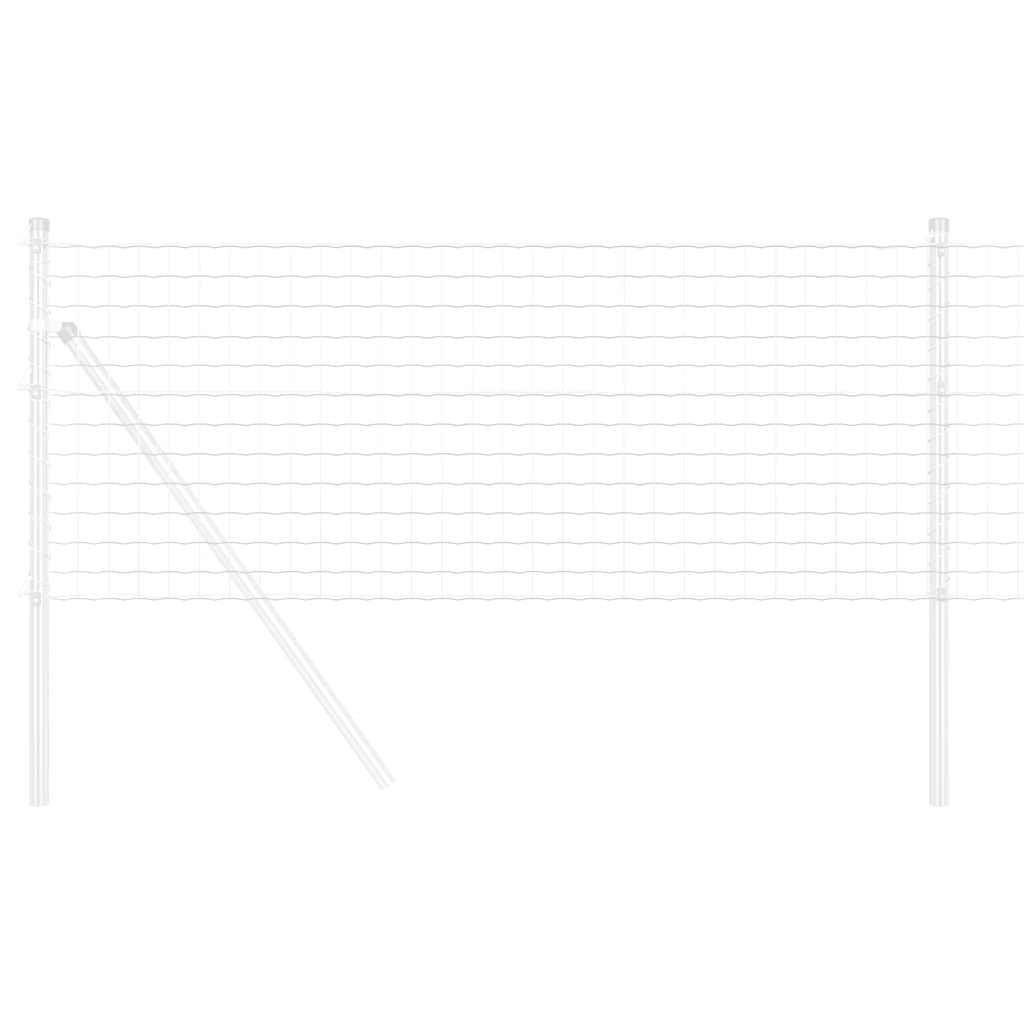 Vidaxl euro hek 0,8 x 25 m pvc-gecoat ijzer