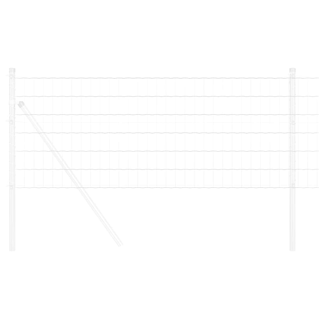 Vidaxl euro hek 0,6 x 25 m pvc-gecoat ijzer
