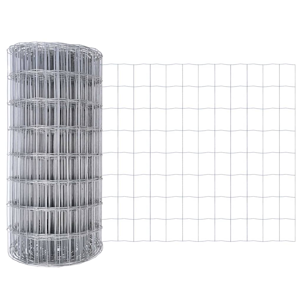 Vidaxl euro hek 0,4 x 50 m pvc-gecoat ijzer
