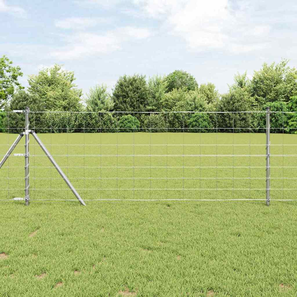 Vidaxl weidehekwerk zilver 50 x 0,8 m gegalvaniseerd staal