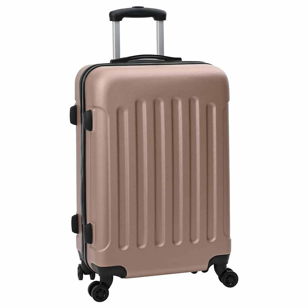 Vidaxl koffer met slot 3 st rose gold 50 x 31 x 78 cm abs kunststof